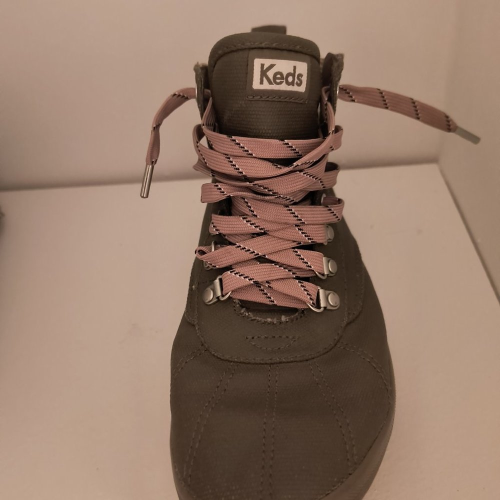 Keds Women's Scout Boot II Water Resistant Olive Canvas Boots - Picture 2 of 4